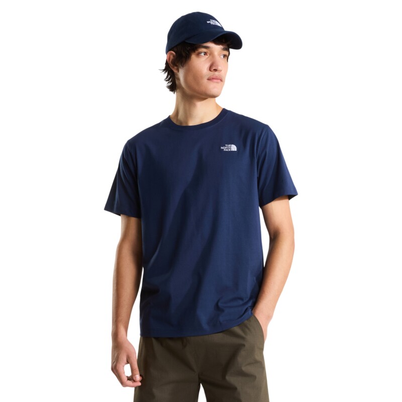 The North Face M Evolution Simple Dome Regular Short SL Lacivert Erkek Tshirt - The North Face