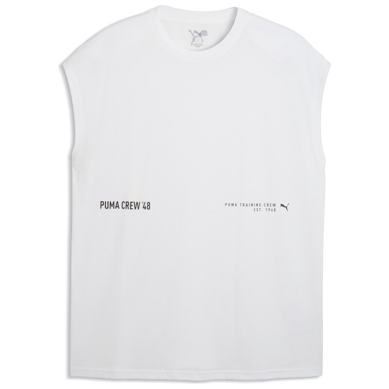 Puma Graphic Cutoff Tank Beyaz Erkek Atlet - 4