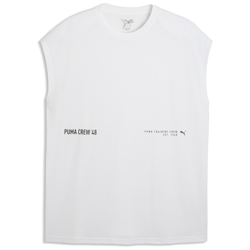 Puma Graphic Cutoff Tank Beyaz Erkek Atlet - 4