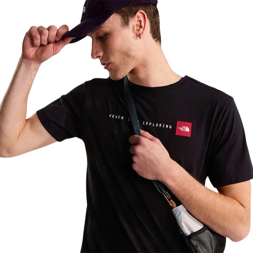 The North Face M Nse Reg SS Tee-Graphic Siyah Erkek Tshirt - 4