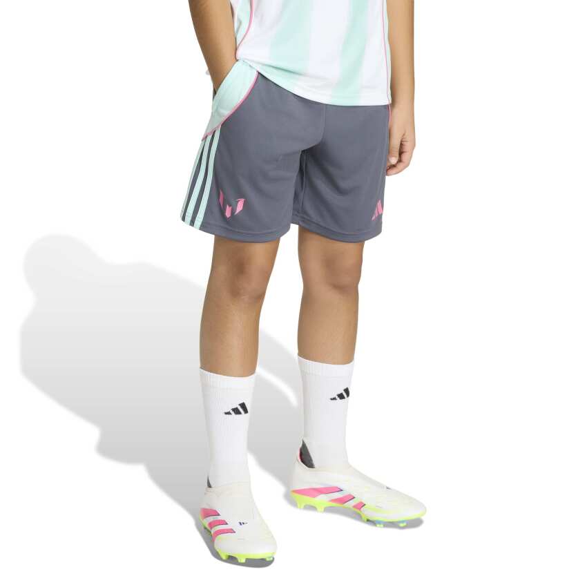 Adidas Messi Antrasit Çocuk Şort - 9