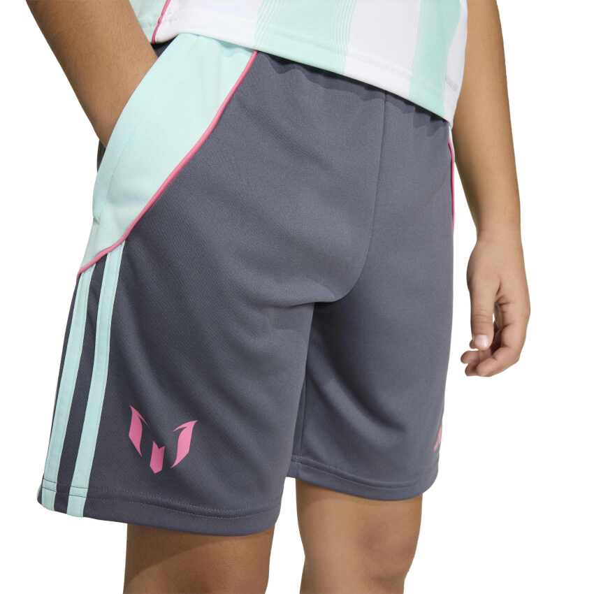 Adidas Messi Antrasit Çocuk Şort - 12