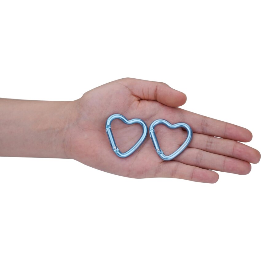 Munkees Mini Heart Carabiner 2 pcs - blue - 38 cm Renkli Unisex Anahtarlık - 3