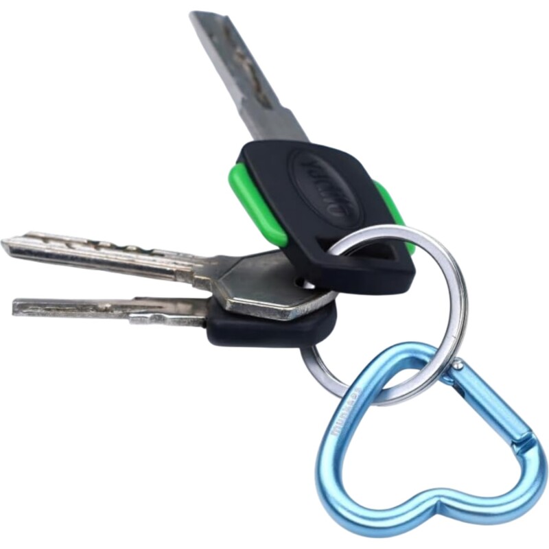 Munkees Mini Heart Carabiner 2 pcs - blue - 38 cm Renkli Unisex Anahtarlık - 5