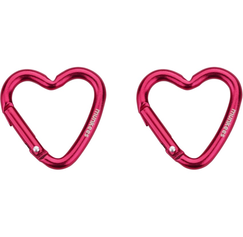 Munkees Mini Heart Carabiner 2 pcs - red - 38 cm Renkli Unisex Anahtarlık - 1