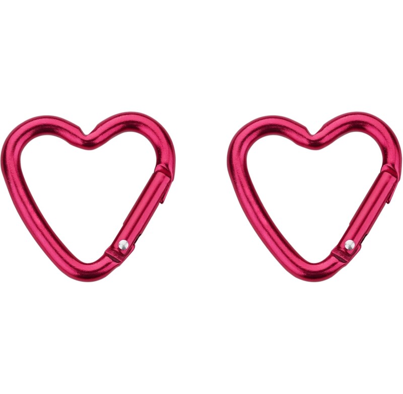 Munkees Mini Heart Carabiner 2 pcs - red - 38 cm Renkli Unisex Anahtarlık - Munkees (1)