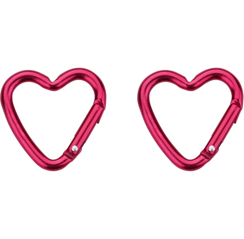 Munkees Mini Heart Carabiner 2 pcs - red - 38 cm Renkli Unisex Anahtarlık - 2