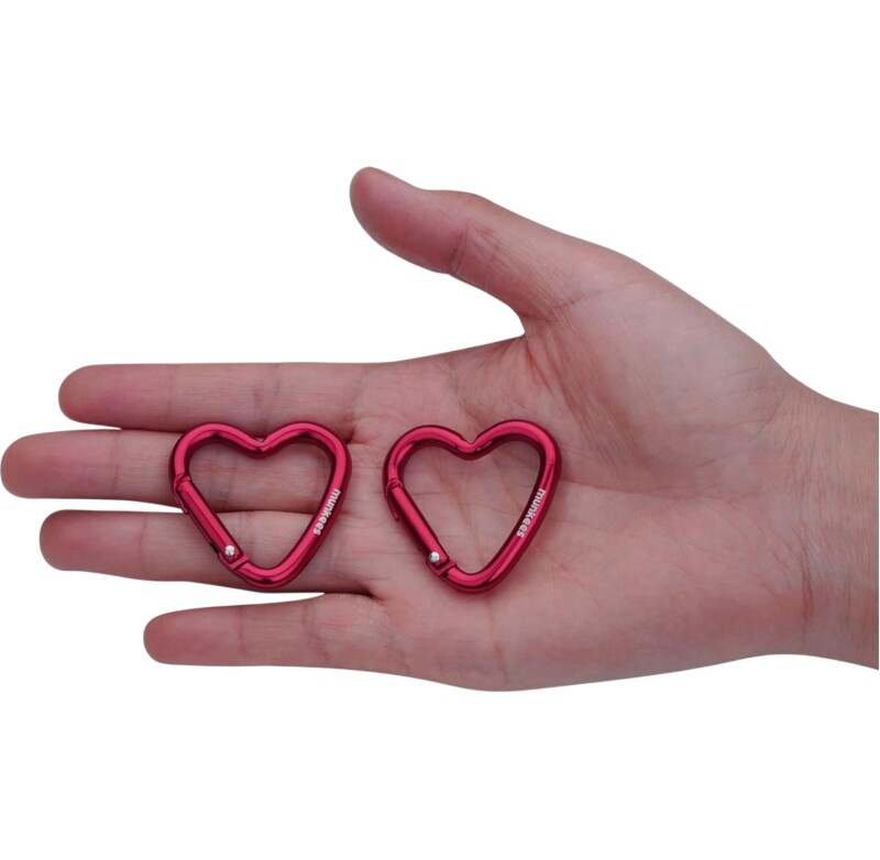 Munkees Mini Heart Carabiner 2 pcs - red - 38 cm Renkli Unisex Anahtarlık - 3
