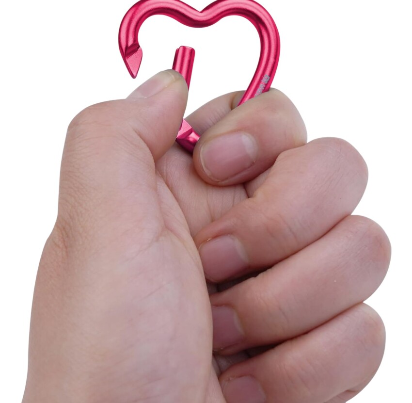 Munkees Mini Heart Carabiner 2 pcs - red - 38 cm Renkli Unisex Anahtarlık - 4
