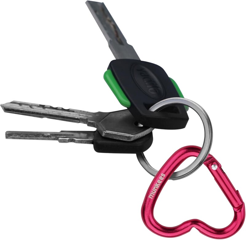 Munkees Mini Heart Carabiner 2 pcs - red - 38 cm Renkli Unisex Anahtarlık - 5