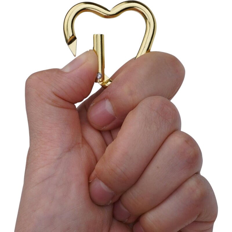 Munkees Mini Heart Carabiner 2 pcs - yellow - 38 cm Renkli Unisex Anahtarlık - 4