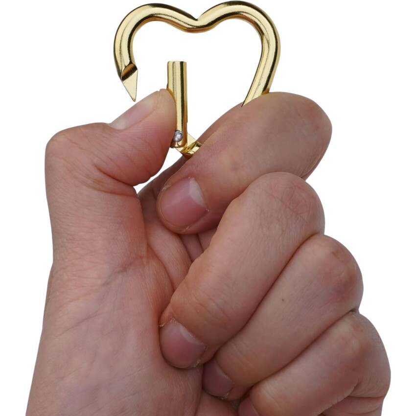 Munkees Mini Heart Carabiner 2 pcs - yellow - 38 cm Renkli Unisex Anahtarlık - 4