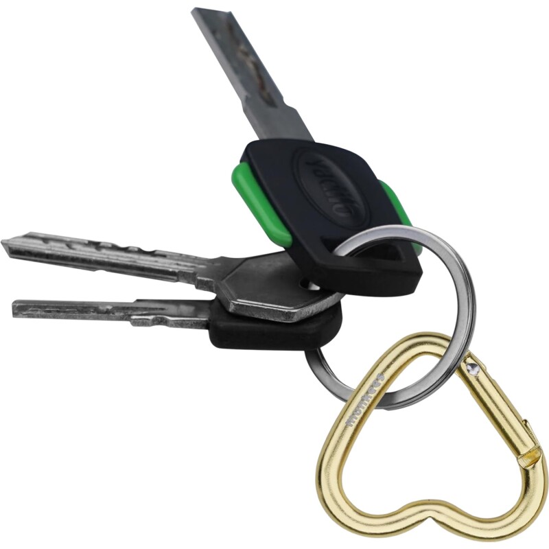 Munkees Mini Heart Carabiner 2 pcs - yellow - 38 cm Renkli Unisex Anahtarlık - 5