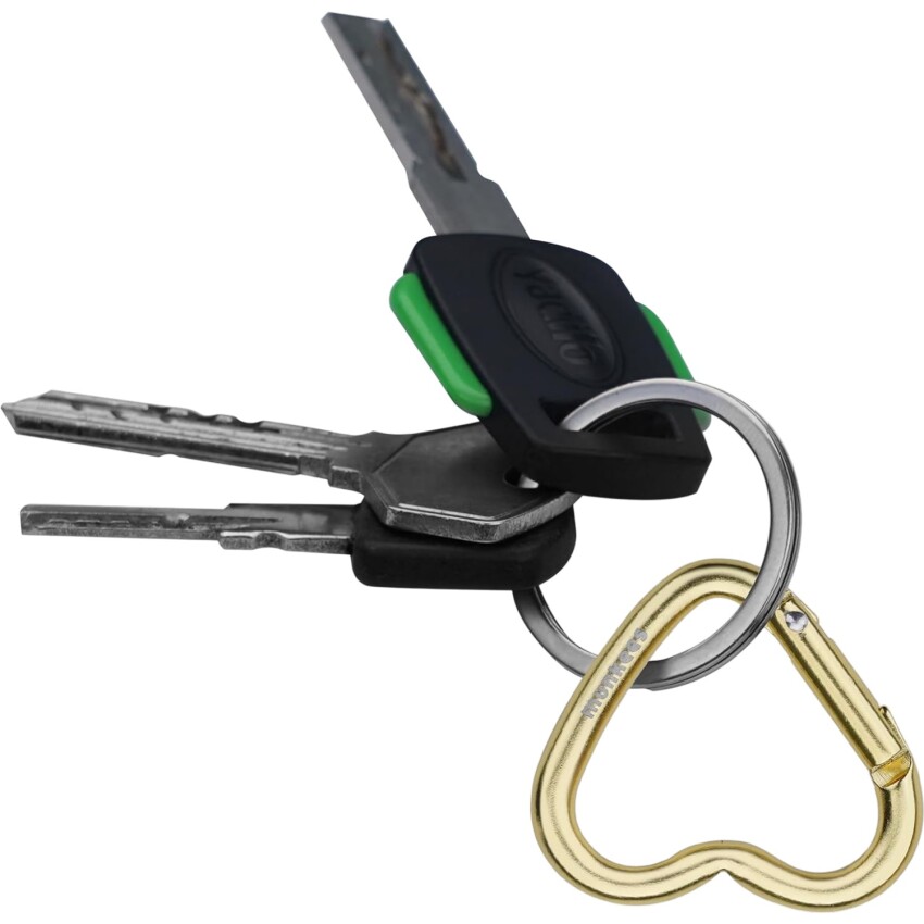 Munkees Mini Heart Carabiner 2 pcs - yellow - 38 cm Renkli Unisex Anahtarlık - 5