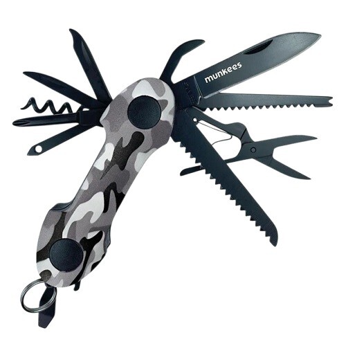 Munkees Pocket Knife CAMOU Renkli Unisex Anahtarlık - 1