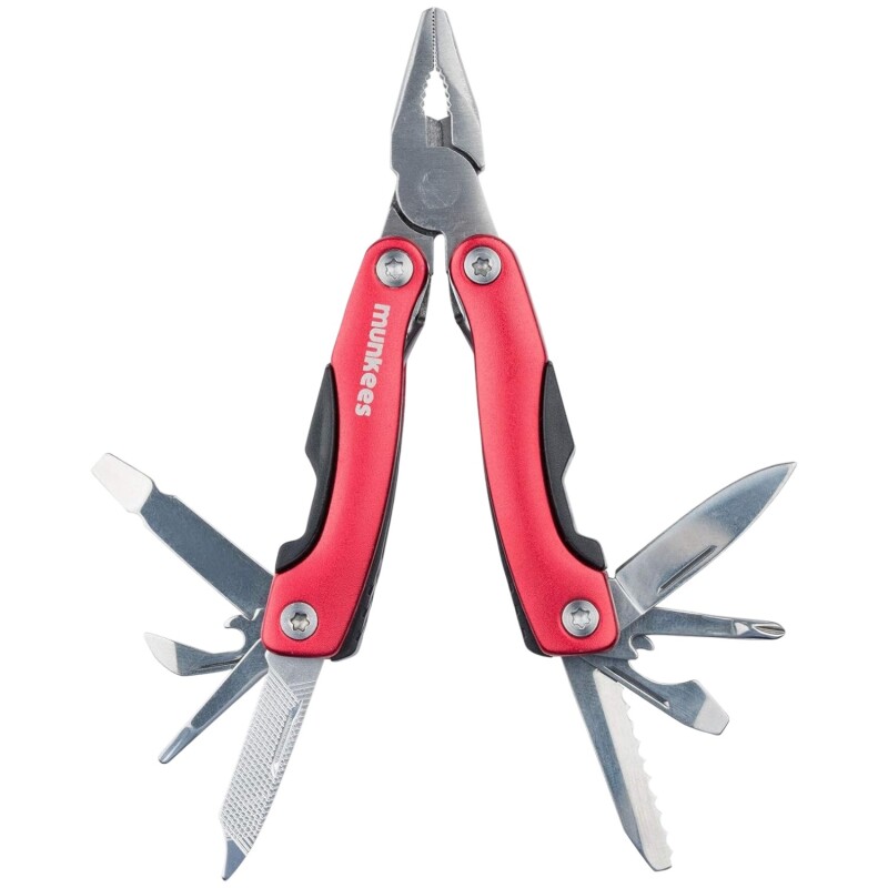 Munkees Stainless Steel Multi-Tool - red Renkli Unisex Anahtarlık - Munkees