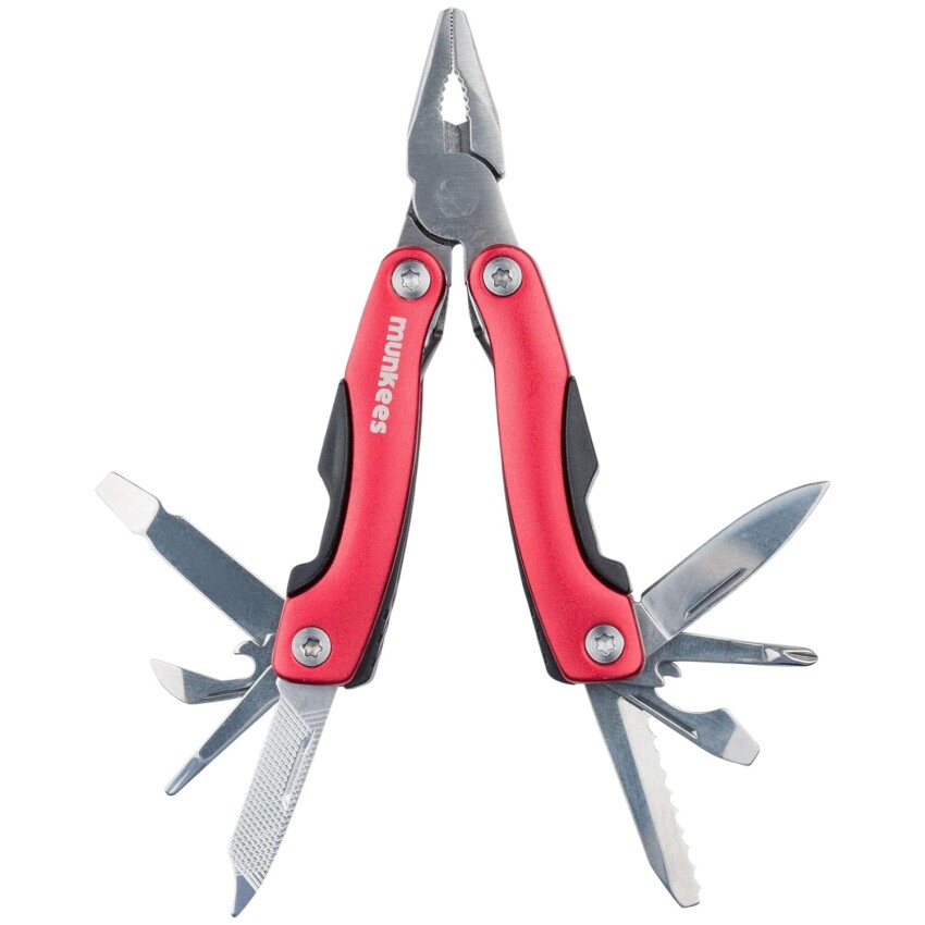 Munkees Stainless Steel Multi-Tool - red Renkli Unisex Anahtarlık - 1