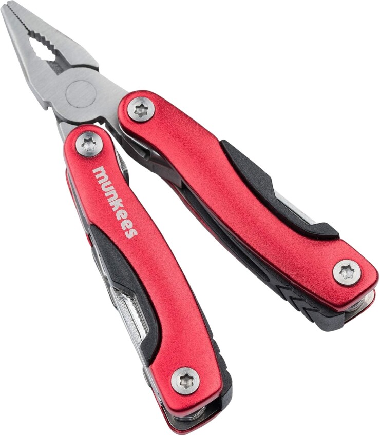 Munkees Stainless Steel Multi-Tool - red Renkli Unisex Anahtarlık - 4