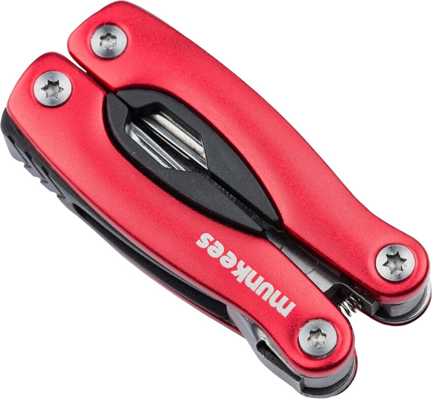 Munkees Stainless Steel Multi-Tool - red Renkli Unisex Anahtarlık - 5