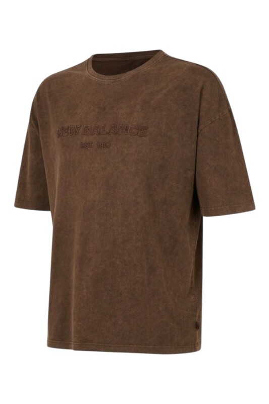 New Balance Nb Lifestyle Kahverengi Erkek Tshirt - New Balance
