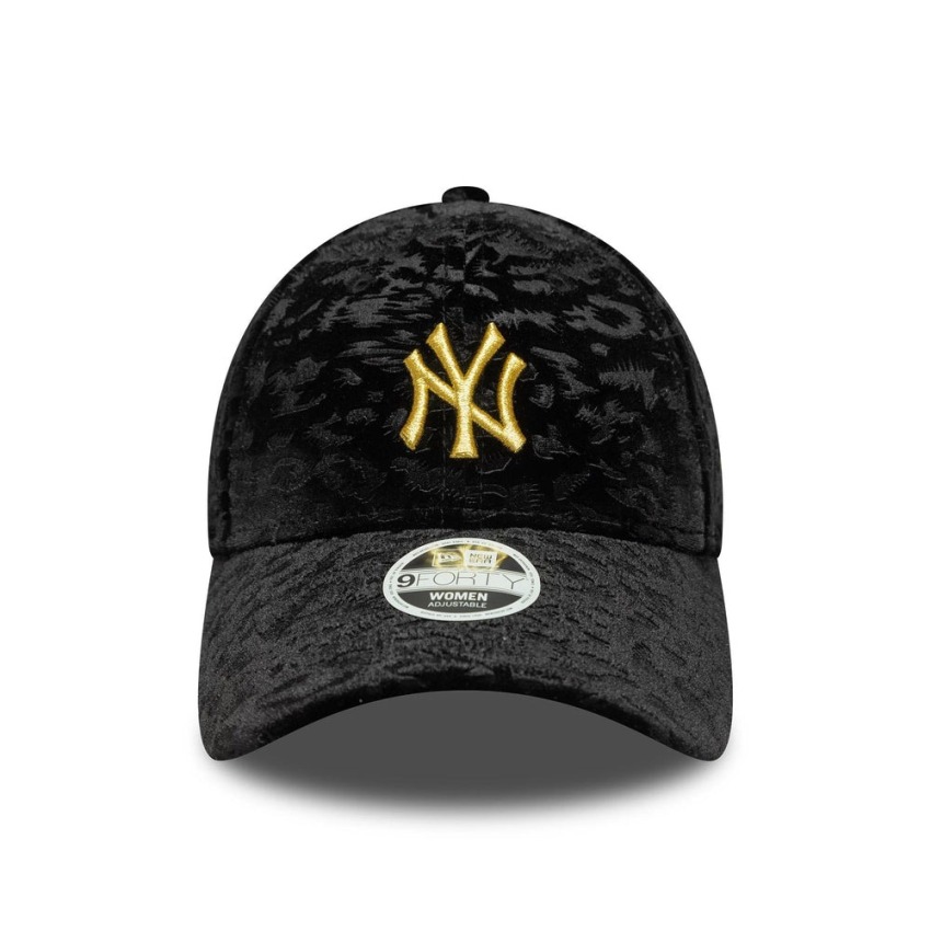 New Era Leo Velour 9Forty Neyvan Tek Ebat Siyah Kadın Şapka - 2