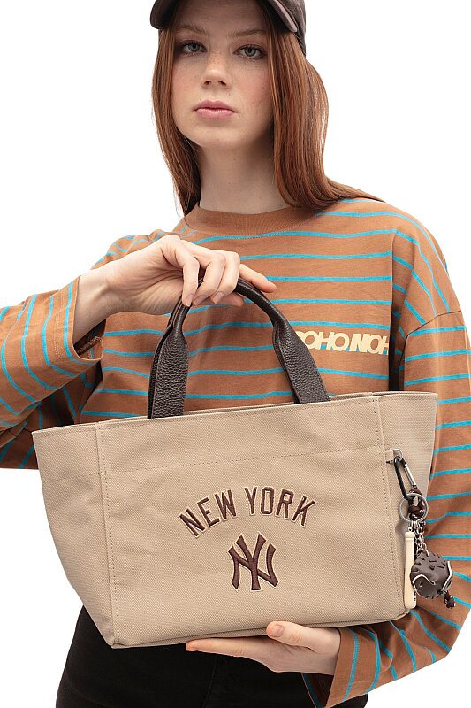  New York Yankees Kahverengi-Bej Kadın El Çantası - New York Yankees (1)