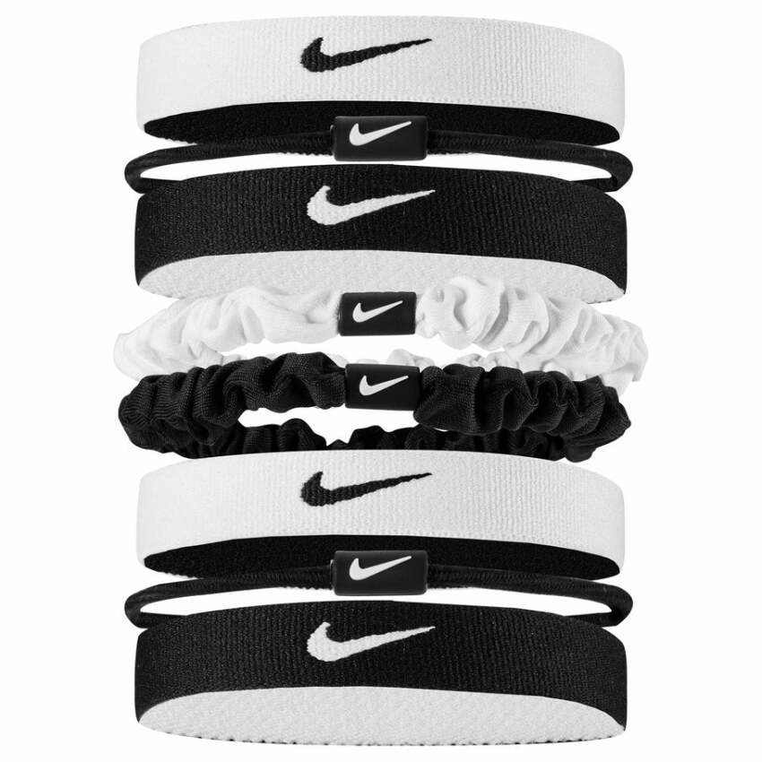 Nike Flex Classic Mixed Hair Ties 8PK Beyaz Unisex Saç Bandı - 1