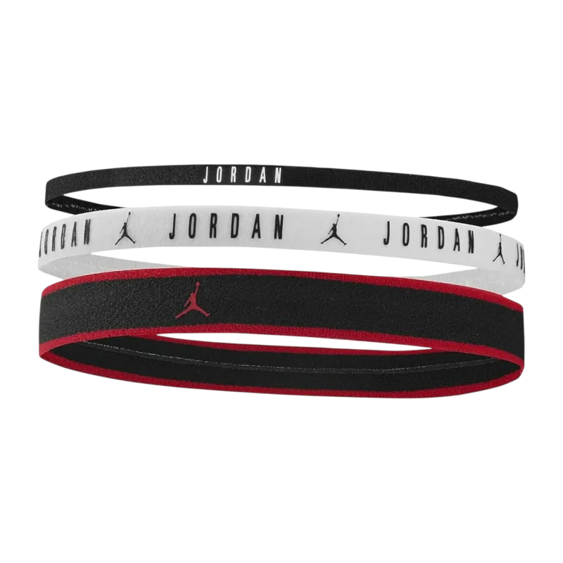 Nike Jordan Elastic Mixed Width 3 Pk Siyah Unisex Saç Bandı 