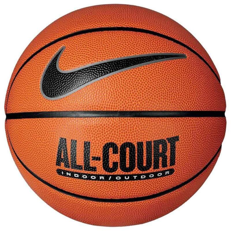 Nike NIKE EVERYDAY ALL COURT 8P DEFLATED AMBER/BLACK/METALLIC SIL Turuncu Unisex Basketbol Topu - Nike
