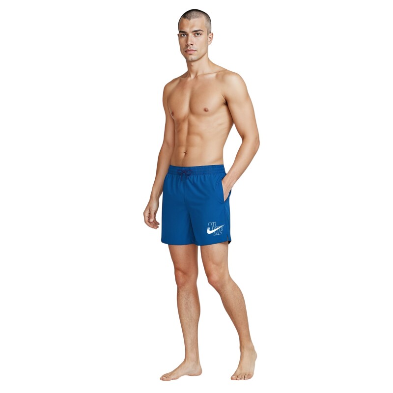 Nike Swim Breaker Swim Logo Mavi Erkek Mayo - 4