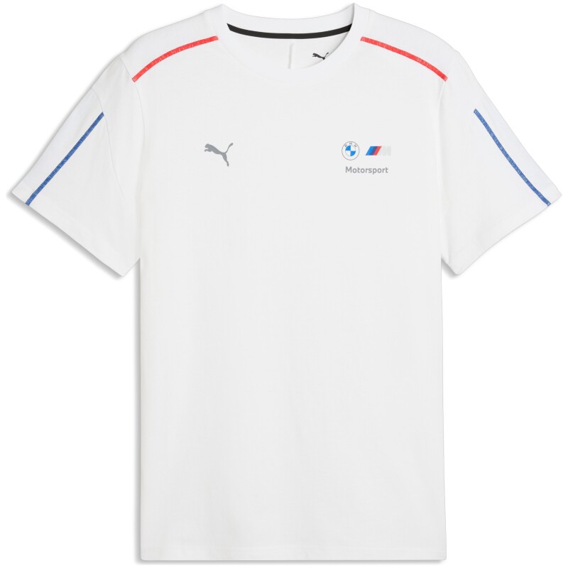 Puma BMW M MotorSports Sportswear MT7 Tee Beyaz Erkek Tshirt - 4
