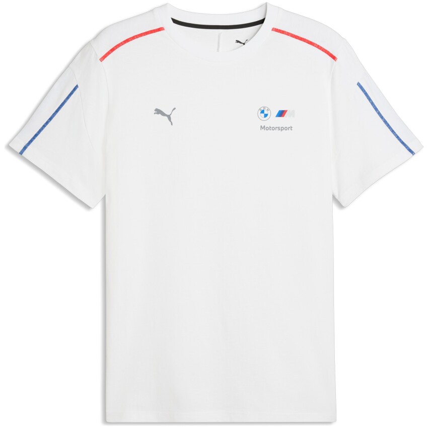Puma BMW M MotorSports Sportswear MT7 Tee Beyaz Erkek Tshirt - 4