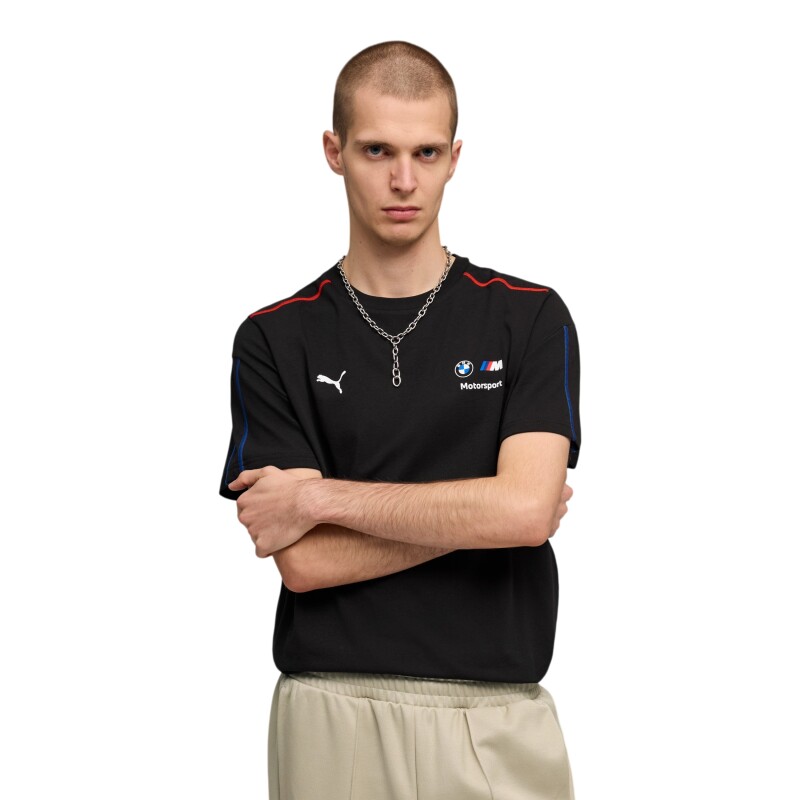 Puma BMW M MotorSports Sportswear MT7 Tee Siyah Erkek Tshirt - Puma