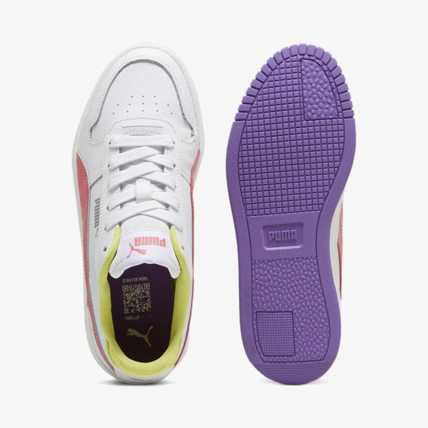 Puma Carina Street Jr Beyaz-Pembe Çocuk Günlük Ayakkabı - 6