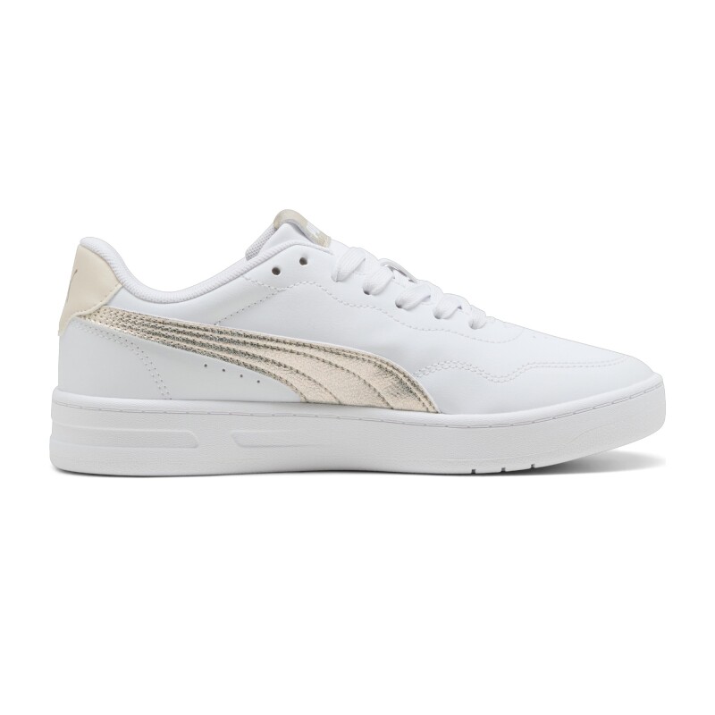 Puma Court Lally Metallic Whisper Beyaz Kadın Sneaker Ayakkabı - Puma