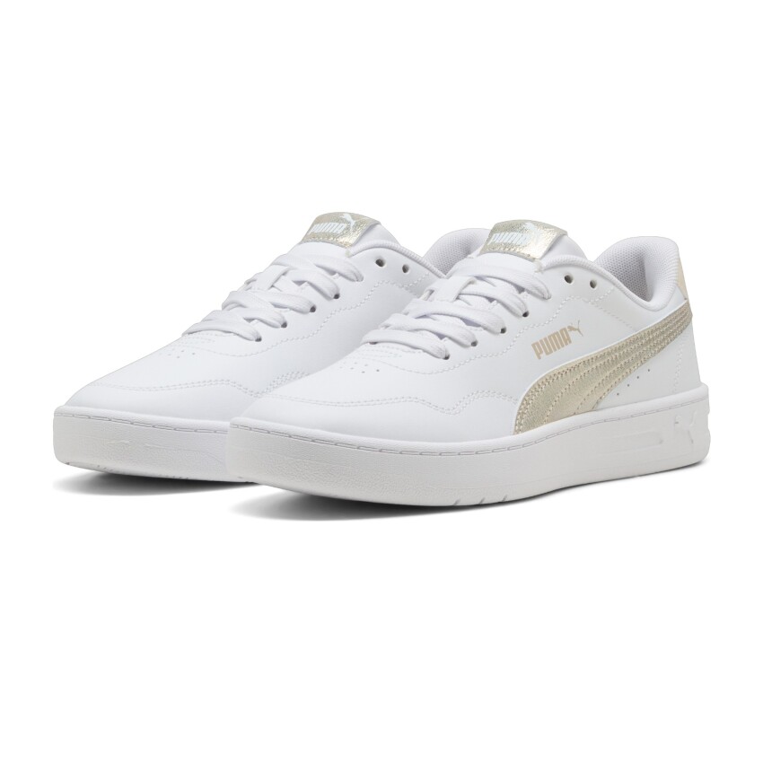 Puma Court Lally Metallic Whisper Beyaz Kadın Sneaker Ayakkabı - 3