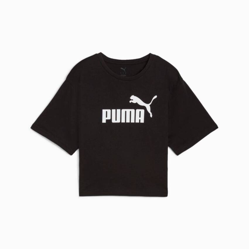 Puma Essentials Cropped No.1 Logo Kadın Tshirt - 1