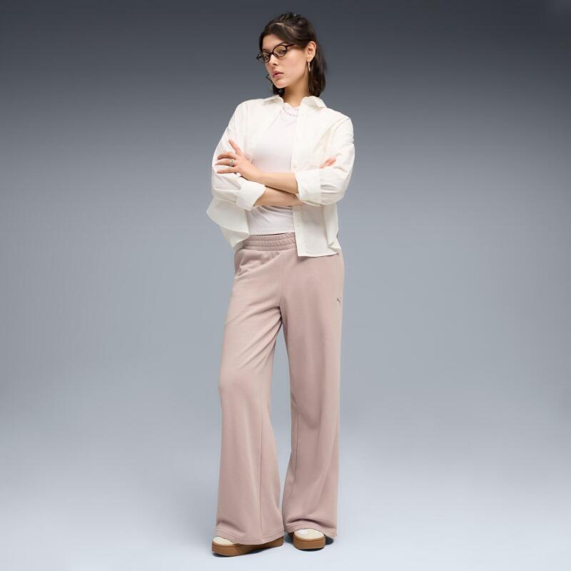 Puma Ess Wide Leg Pembe Kadın Eşofman Altı - 5