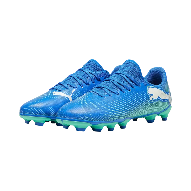 Puma Future 7 Play FG/AG Jr Mavi Çocuk Krampon - 3