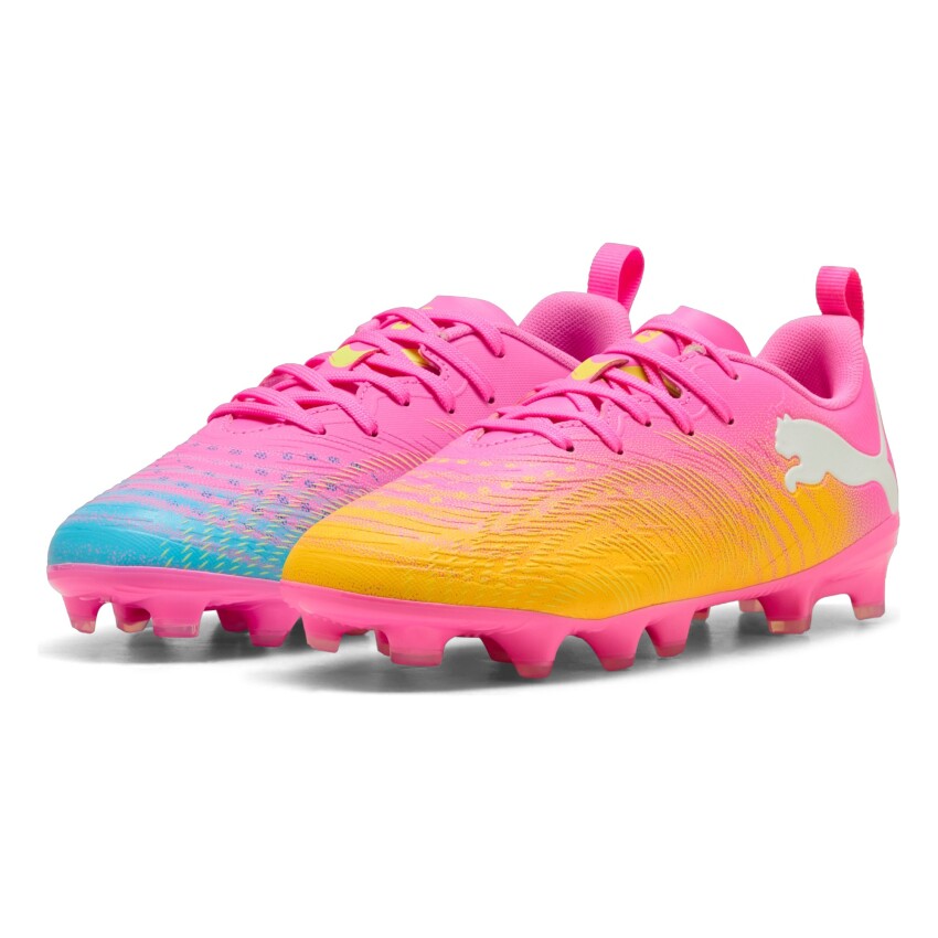 Puma Future 9 Play Fg/Ag Pembe Çocuk Krampon - 3