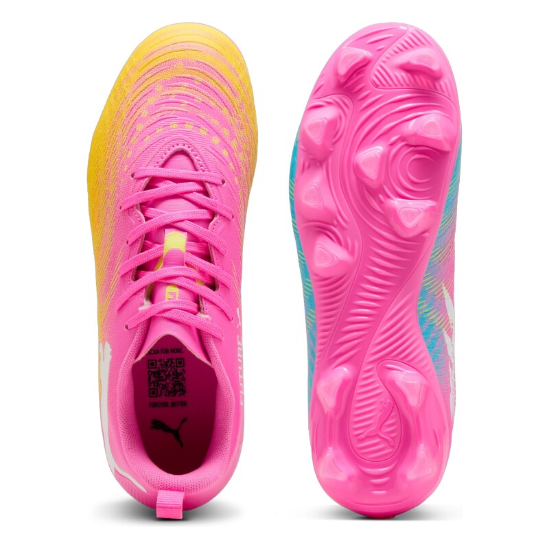 Puma Future 9 Play Fg/Ag Pembe Çocuk Krampon - 5