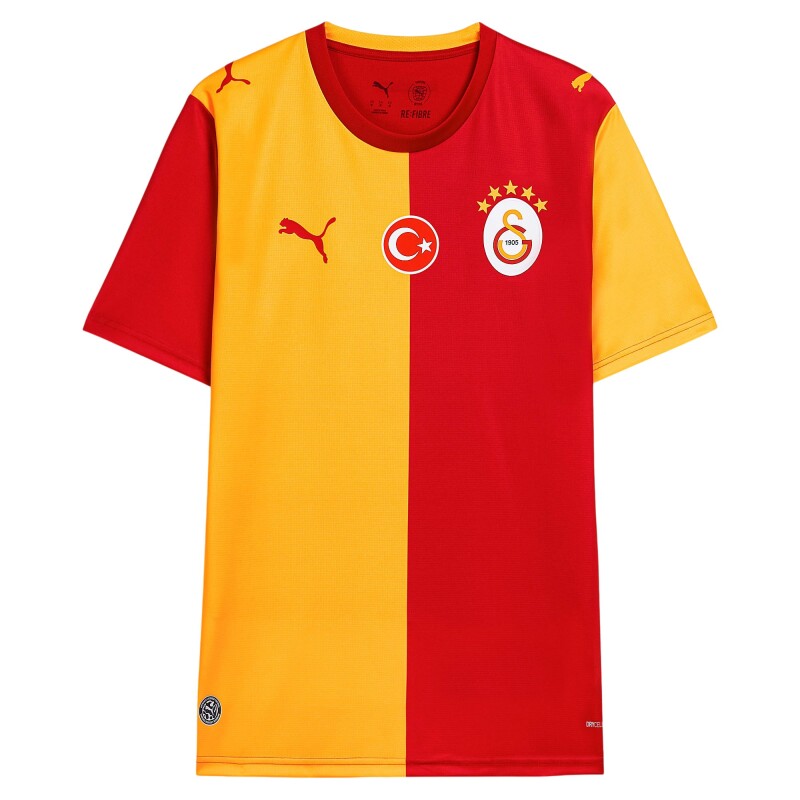 Puma Galatasaray 26/27 Erkek İç Saha Sarı-Kırmızı Erkek Forma - 4
