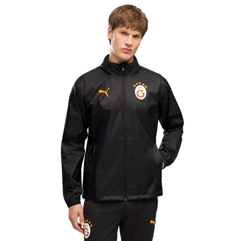 Puma Galatasaray All-Weather Siyah Erkek Yağmurluk - Puma