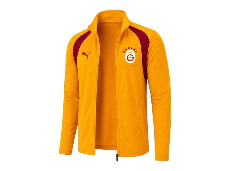 Puma Galatasaray Antrenman Sarı-Kırmızı Çocuk Eşofman Üstü - 3