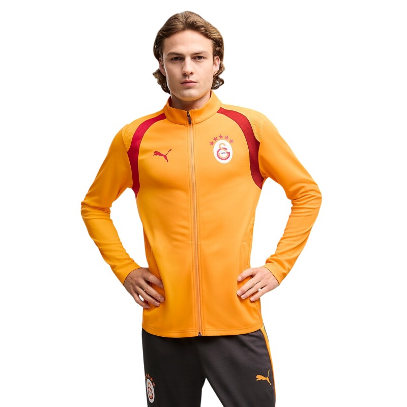 Puma Galatasaray Antrenman Sarı-Kırmızı Erkek Eşofman Üstü - Puma