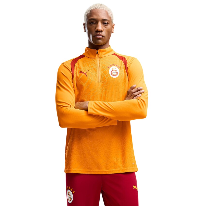 Puma Galatasaray Antrenman Sarı-Kırmızı Erkek Eşofman Üstü - 1