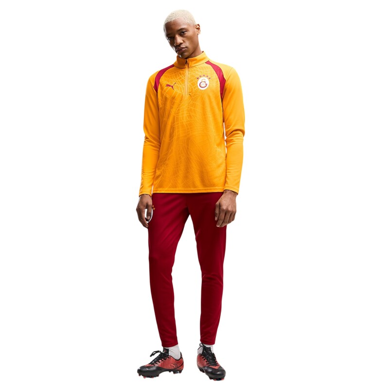 Puma Galatasaray Antrenman Sarı-Kırmızı Erkek Eşofman Üstü - 3