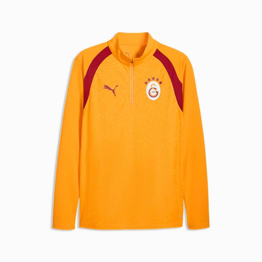 Puma Galatasaray Antrenman Sarı-Kırmızı Erkek Eşofman Üstü - 4