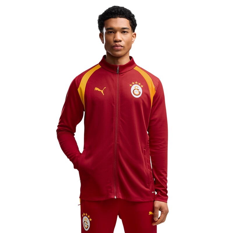 Puma Galatasaray Antrenman Sarı-Kırmızı Erkek Eşofman Üstü - Puma