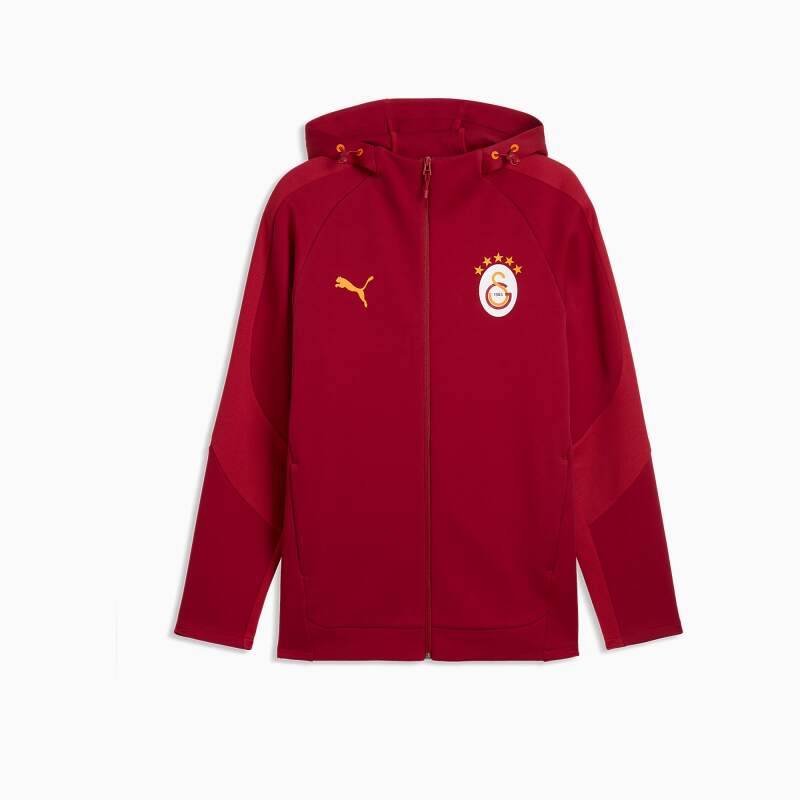 Puma Galatasaray Evostripe Sarı-Kırmızı Erkek Sweatshirt - 4